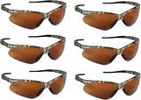 KLEENGUARD V30 Nemesis Safety Glasses / Sunglasses, 19644 Camo Frame, Bronze Lens (6 Pair)