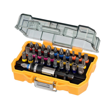 Bit-Set (32 Piece) by DEWALT – Single Set, High Speed Steel, Yellow, Model DT7969-QZ