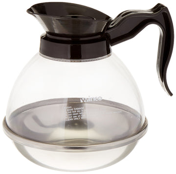 Winco Plastic Coffee Decanter – Stainless Steel, 64-Ounce, Medium