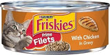 Friskies Wet Cat Food, Prime Filets With Chicken Gravy, 5.5 Oz Can
