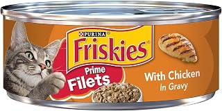 Friskies Wet Cat Food, Prime Filets With Chicken Gravy, 5.5 Oz Can