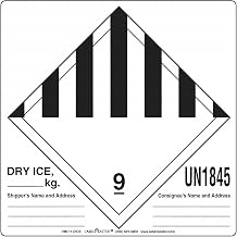 Labelmaster HML11-DICE Dry Ice Label, Hazmat, 6" x 6" (Pack of 500)