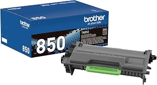 Brother Genuine High Yield Toner Cartridge, TN850, Replacement Black Toner, Page Yield Up to 8, 000 Pages, Amazon Dash Replenishment Cartridge | Prints up to 8,000 pages, Amazon Dash replenishment