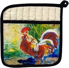 Betsy Drake PT144 Red Rooster Pot Holder