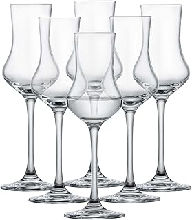 Schott Zwiesel Classico Grappa Glass (Set of 6), Shot Glasses with Stem, Dishwasher-Safe Tritan Crystal Glasses, Made in Germany (3 Ounce)
