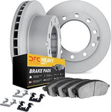 Dynamic Friction Company Rear Brake Kit Fits 1995-2000 Chevrolet C3500 | Brake Rotors| Heavy Duty Brake Pads and Rotors Kit| Hardware| 13.6" Rear