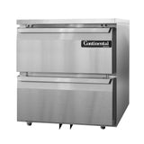 DLF27-SS-U-D Designer Line Single Section Undercounter Freezer by Continental Refrigerator – Commercial Grade