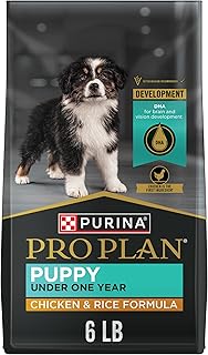 Purina Pro Plan High Protein Dry Puppy Food, Chicken & Rice, 6 lb Bag