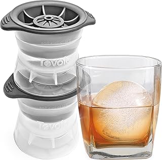 Tovolo Craft Ice Sphere Molds for Whiskey & Cocktails, Set of 2, Large