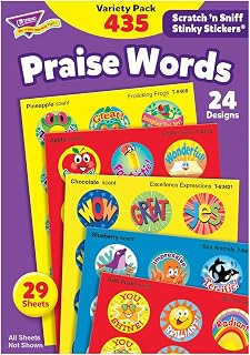 Trend Enterprises Praise Words Scented Scratch 'N Sniff Stinky Stickers