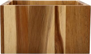 G.E.T. 9 1/2" Brown Square Wood Riser