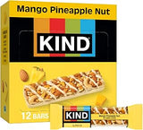 KIND Healthy Snacks Bars, Mango Pineapple Nut, Gluten Free, High Fiber Snacks, 4g Protein, 12 Count