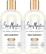 Shea Moisture SheaMoisture Shampoo, 13 oz, All Hair Types | Daily Hydration | Virgin Coconut Oil | Sulfate-Free | Pack of 2