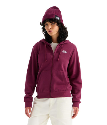 Evolution Simple Dome Full Zip Hoodie by The North Face – X-Small, Cotton, Burgundy Crush, Model NF0A8EU0MVO