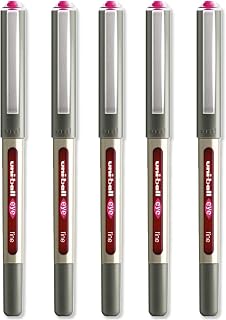 Uni-Ball EYE - UB-157 Rollerball Pens - 0.7mm Nib - Pink Ink - Pack of 5