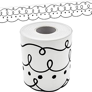 Teacher Created Resources Squiggles and Dots Die-Cut Rolled Border Trim (TCR8914)