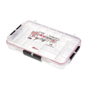PANARO MAX Grip 3-15 Adjustable Compartment Stackable Waterproof & Dustproof Tackle Box by Plastica Panaro – 3-15 Adjustable Comp.- Large, Resin, Transparent, Model MAX003T