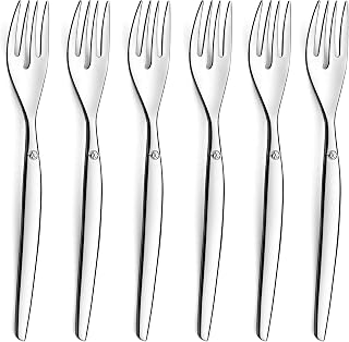 Lou Laguiole Jet - 6 Cake Forks, Steel