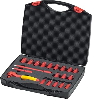 Wiha Juego de llaves de carraca aisladas de 1/4" 21 uds. caja incluida (43025)