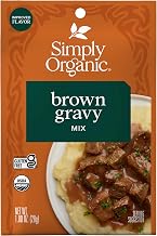 Simply Organic Brown Gravy Mix, Certified Organic, Gluten Free | 1 Ounce (Pack of 12)