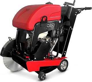 Tomahawk Power Tomahawk 20 Inch Walk Behind Concrete Saw with 13 HP Honda Water Tank GX390 Engine for Asphalt Concrete Cutting