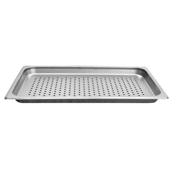 Steam Table Pan Full Size Perforated by Thunder Group – Stainless Steel, Silver, Model STPA3001PF