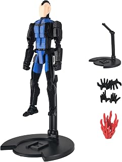 3D Printed T13 Action Figure with Display Stand,Multi-Jointed Movable Modle | Includes 2 sets of hand parts, blood effect pieces, and a display stand for dynamic poses and stable desktop display.
