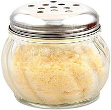 American Metalcraft LX306 6 oz Lexan Cheese Shaker Set (Top and Base)