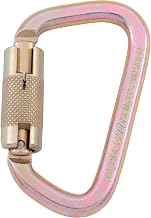 Global Industrial 7/8" Double-Locking Gate Carabiner, Self-Closing