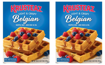 Belgian Waffle Mix by Krusteaz – 28 Ounce (Pack of 2), Pack of 2, Model DCS-2184B