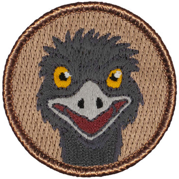 Emu Patrol Patch - 2" Diameter Round Embroidered Patch (Sew-on) by PATCHTOWN – Sew-on, Model BSA-430