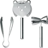 WMF Faces Bar Set 3-Piece (Strainer, Ice Tongs, Bar Measure)