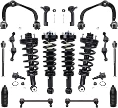 18pc Front End Suspension Kit for 2007-2013 Ford Expedition | Lincoln Navigator, Upper Control Arms Tie Rods Boots Ball Joints Front & Rear Struts w/Coil Spring Sway Bars Replacement