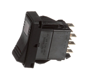 Rocker Dpdt Switch On-On by Nu-Vu – Metal, Black, Model 50-1357