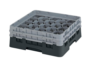 20 Compartment Camrack 5 1/4" Black Case of by Cambro – Plastic, Black, Pack of 4, Model 20S434110