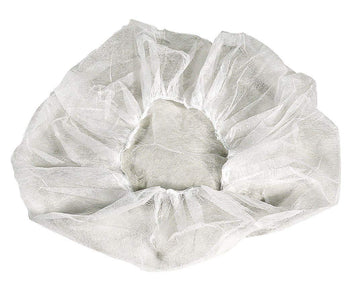 24 White Flat Pack Bouffant - 10 case - 100 count. by Cellucap – White, Pack of 100, Model BIX-400HSB