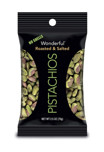 Wonderful Roasted and Salted Shelled Pistachio by Wonderful Pistachios – 24 pack, Pack of 24