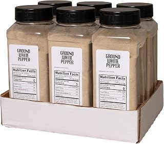 Sauer's White Ground Pepper, 1 Pound (Pack of 6)