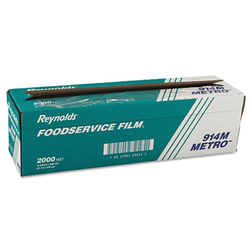 Wrap Metro Light-Duty PVC Film Roll w/Cutter Box by Reynolds – 1, Plastic, Clear, Model 914M
