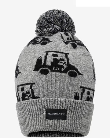 Men's Mapes Beanie Heather Grey One Size by TravisMathew – Rayon, Heather Grey, Model 1MAB274