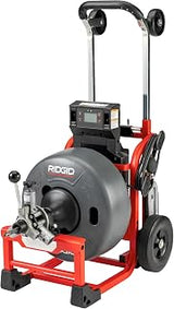 RIDGID K-4310 FXP 5/8" Drum Machine with AUTOFEED and Cable Counter, Professional Drain Cleaning Machine Kit with 2 FXP Batteries and Charger