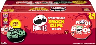 Pringles Potato Crisps Chips, Halloween Snacks, Trick or Treat, Snack Stacks, Original, 16oz Box (24 Cups)