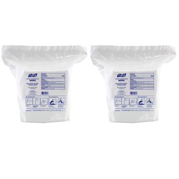 Hand Sanitizing Wipes Dispenser Refill by Purell – 1200 Count (Pack of 2), um Chloride 0.13%, White, Pack of 2, Model 9118-02