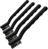 Carlisle FoodService Products 4067500 AP Single-Ended Gun Cleaning Brush, 7", Stainless Steel (Pack of 4)