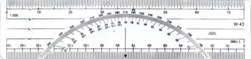 6-Inch Metric Protractor Ruler ( BP) by Westcott – Plastic, Clear, Model W-43