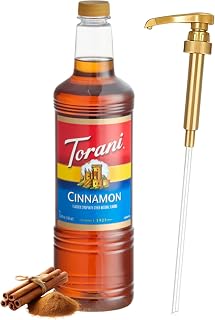 Torani Cinnamon Syrup 1L with Pump – Lattes, Mochas & Cocktails