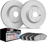 Dynamic Friction Company Brake Kit Fits 2017-2020 Maserati Levante | GEOSPEC Brake Rotors| 4000 HybriDynamic Brake Pads and Rotors Kit| 13.6" Front
