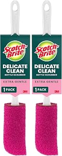 Scotch-Brite Water Bottle Scrubber, Safe On Glass, Plastic and Stainless Steel (Pack of 2)
