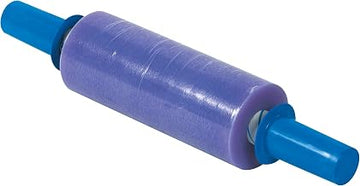 Aviditi 10" x 1000' Goodwrappers® Premium Blown Stretch Film, Purple, 80 Gauge, Built in Disposable Handles for Maximum Tension Control, for Moving and Shipping, 4 Rolls
