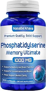Memory Supplement for Brain Support | Phosphatidylserine Supplement with Memory and Focus Complex with Ginkgo Biloba DMAE Rosemary and Gotu Kola | Made and Tested The USA (66 Day Supply)